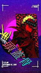 Mobile vaporwave Ryuji wallpaper